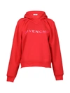 GIVENCHY LOGO BLOCK HOODIE, RED,37997478-9CBA-AB73-FE01-8860D5DB06E3