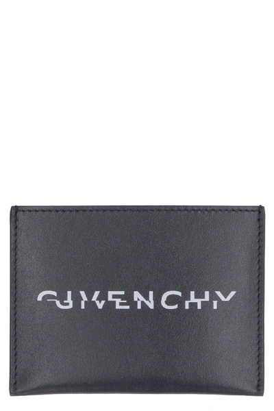 Givenchy Smooth Leather Card Holder In Nero