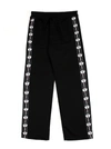 Dsquared2 Black Cotton Tracksuit Pant In Nero