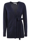 CHLOÉ V-NECK BELTED CARDIGAN,11187879