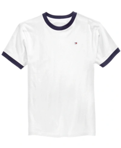 TOMMY HILFIGER TODDLER AND LITTLE BOYS CONTRAST TRIM EMBROIDERED LOGO KEN TEE