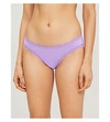 STRIPE & STARE STRIPE & STARE WOMEN'S JEWEL PACK OF FOUR LACE-TRIMMED STRETCH-JERSEY BRIEFS,29403161