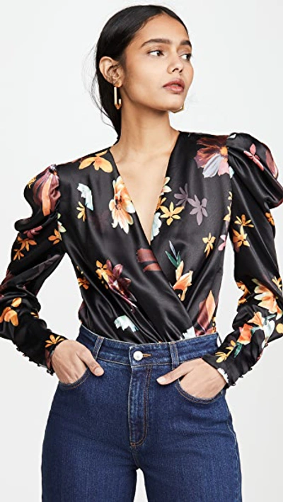 C/meo Collective Obsessions Top In Black Floral
