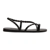 ANCIENT GREEK SANDALS BLACK FYSI SANDALS