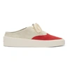FEAR OF GOD FEAR OF GOD GREY AND RED 101 BACKLESS SNEAKERS