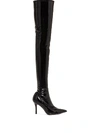 AMINA MUADDI AMI 70MM PATENT-LEATHER THIGH-HIGH BOOTS