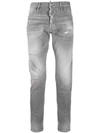 DSQUARED2 DISTRESSED RIPPED DETAIL DENIM JEANS