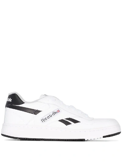 Reebok White Bb 4000 Leather Low Top Trainers