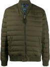 Polo Ralph Lauren Padded Logo Bomber Jacket In Green