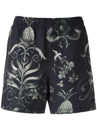 Osklen 'arabesco' Shorts In Black