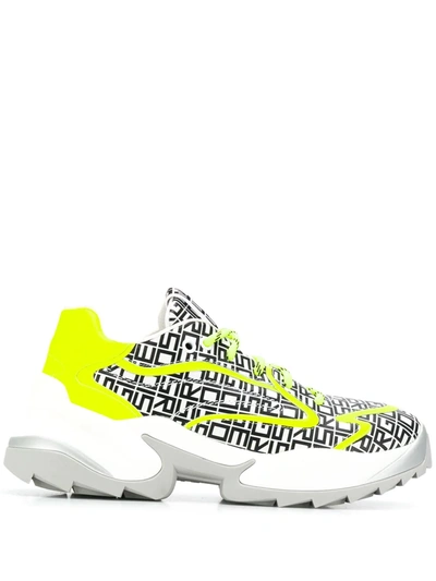 Sergio Rossi Women's Yellow Leather Sneakers