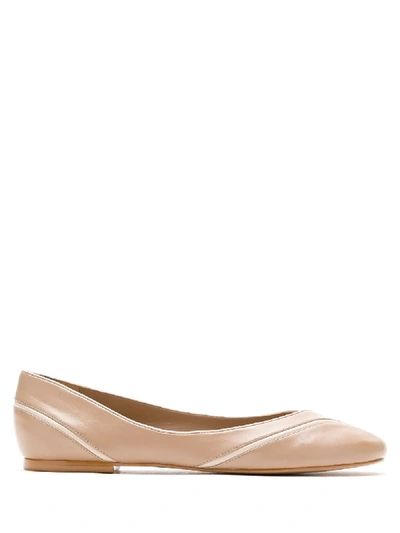 Sarah Chofakian Light Leather Ballerinas In Neutrals