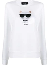 KARL LAGERFELD IKONIK CHOUPETTE SWEATSHIRT