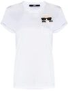 Karl Lagerfeld Ikonik Karl Pocket T-shirt In 白色