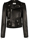 Saint Laurent Multi-pocket Biker Jacket In 黑色