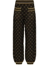 GUCCI GG METALLIC TRACK PANTS