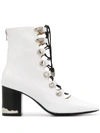 TOGA LACE-UP ANKLE BOOTS