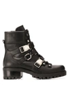 ALBANO BUCKLE FASTENED MILITARY BOOTS