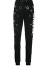 PHILIPP PLEIN EYELET DETAIL TRACK PANTS