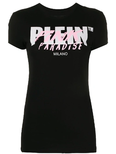 Philipp Plein Pink Paradise Slim Fit T In 黑色