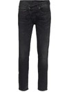 R13 CROSSOVER SKINNY JEANS