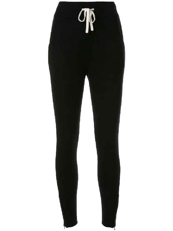 black cashmere sweatpants