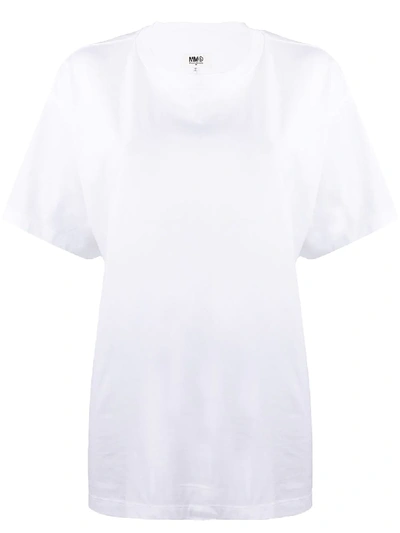 Mm6 Maison Margiela Oversized T-shirt In 白色