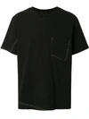3.1 Phillip Lim / フィリップ リム Stitching Details T-shirt In 黑色