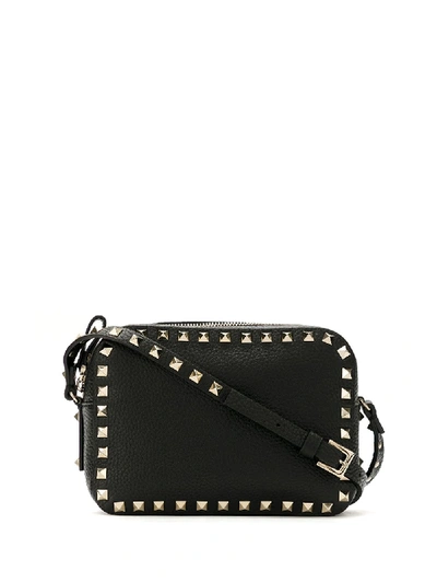 Valentino Garavani Rockstud Crossbody Bag In Black