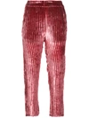 ANN DEMEULEMEESTER CROPPED CORDUROY TROUSERS