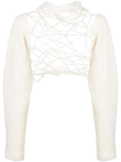 Ann Demeulemeester Wally Loose Knit Jumper In Pink