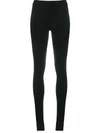 Totême Side Zip Leggings In Black