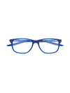 Nike Round Framed Glasses In Blue