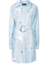 ANDREA CREWS SHIRT-PRINT DECONSTRUCTED SHIRTDRESS