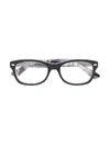 Ray-ban Junior Square Shaped Glasses In Black