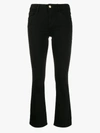 Frame Slim-fit Cropped Jeans In Black