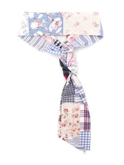 Lapin House Kids' Patchwork Knot Detail Headband In E0108