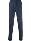 Michael Kors Drawstring Cotton Track Pants In Blue