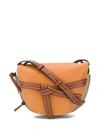 Loewe Gate Colour Block Shoulder Bag In Brown