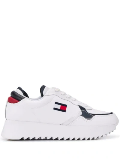 Tommy Jeans Logo Patch Trainers In White