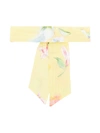 Lapin House Kids' Adjustable Floral-print Headband In Yellow