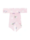 Lapin House Kids' Adjustable Floral-print Headband In Pink