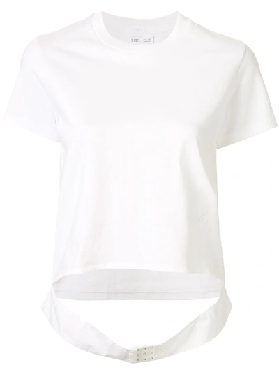 Helmut Lang Femme Belt Cut-out T-shirt In White