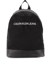 Calvin Klein Jeans Est.1978 Logo Patch Printed Backpack In Black
