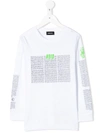 Diesel Kids' Void T-shirt In White