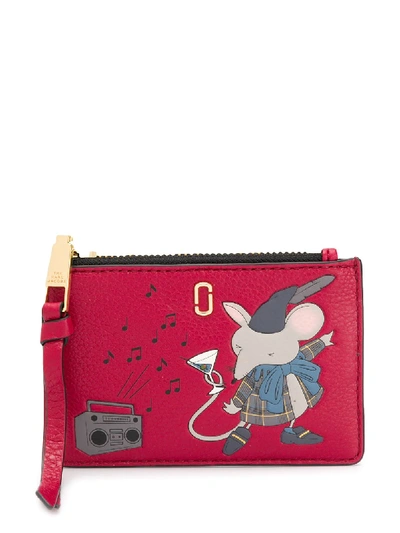 Marc Jacobs The Softshot Mouse Top Zip Multi Wallet In Red
