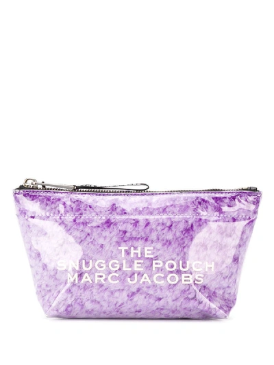 Marc Jacobs Snuggle Pouch Make Up Bag In Purple