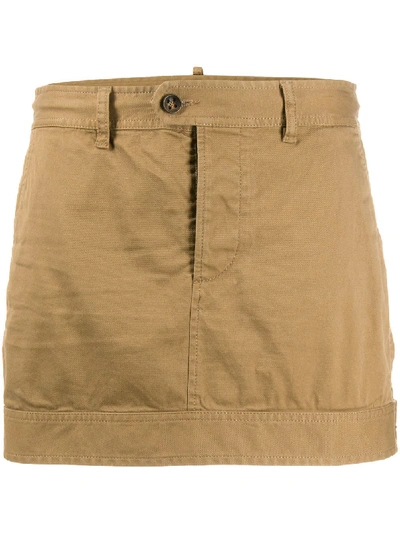 Dsquared2 Mini Skirt In Brown