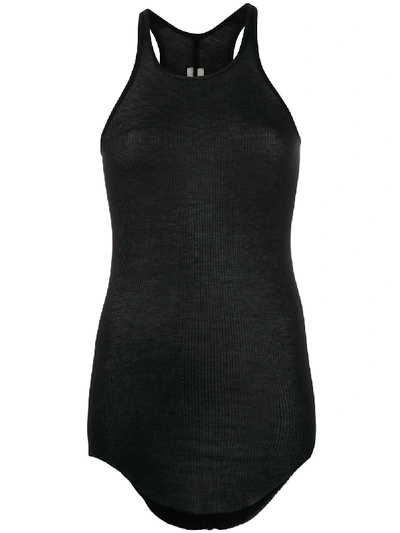 Rick Owens Slim-fit Tank Top In 黑色