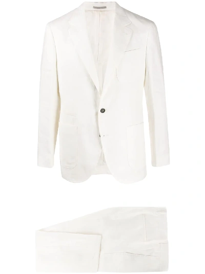 Brunello Cucinelli Two-piece Linen Suit In White